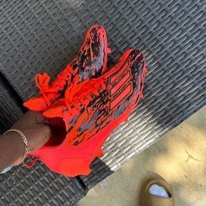 Orange Addidas Fb Cleats